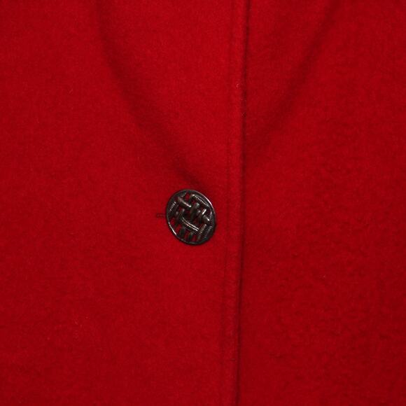 Vintage Lauren Meren Wool Blend Coat Red Medium (No size tag) - Picture 6 of 10